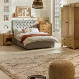 Cheshire Premium Kingsley Twin Pedestal Dressing Table in Light Oak - thumbnail 6