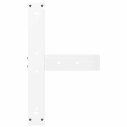 Berkfield Home Bar Table Legs T-Shaped¬†2 pcs White 60x35x(100-101) cm Steel - thumbnail 7