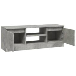 Berkfield Home TV Cabinet with Door Concrete Grey 102x30x36 cm - Size: 102 x 30 x 36 cm - thumbnail 6