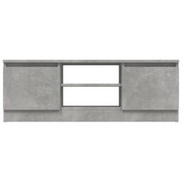 Berkfield Home TV Cabinet with Door Concrete Grey 102x30x36 cm - Size: 102 x 30 x 36 cm - thumbnail 5