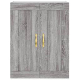 Berkfield Home Wall Mounted Cabinet Grey Sonoma 69.5x34x90 cm Engineered Wood - thumbnail 7
