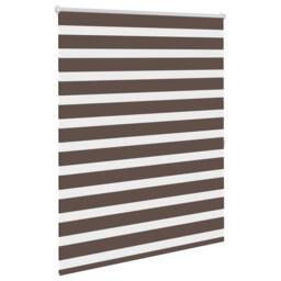 Berkfield Home Zebra Blind 140 x 175 cm Coffee in Brown - thumbnail 3