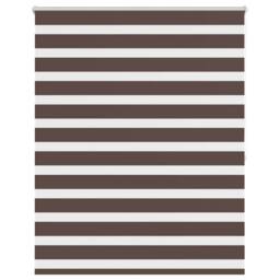 Berkfield Home Zebra Blind 140 x 175 cm Coffee in Brown - thumbnail 1
