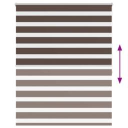 Berkfield Home Zebra Blind 140 x 175 cm Coffee in Brown - thumbnail 6