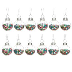 Sass & Belle Mini Glass Christmas Bauble Set Of 12 - Disco Stars