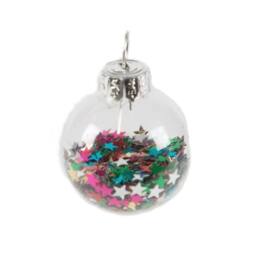 Sass & Belle Mini Glass Christmas Bauble Set Of 12 - Disco Stars - thumbnail 2
