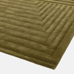 The Rug Shop UK Green Handmade Luxurious Easy to clean Optical 3D Area Rug - Size: 160 cm x 230 cm - thumbnail 4