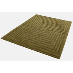 The Rug Shop UK Green Handmade Luxurious Easy to clean Optical 3D Area Rug - Size: 160 cm x 230 cm - thumbnail 6