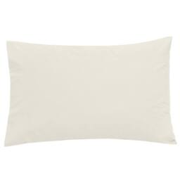 Smart Living Polycotton Housewife Pillowcases Pair 180 Thread Count in White - Size: Standard Pillow Case - thumbnail 1