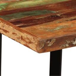 Berkfield Home Bar Table Solid Reclaimed Wood 120x60x107 cm in Brown - Size: 120 x 60 x 107 cm - thumbnail 4