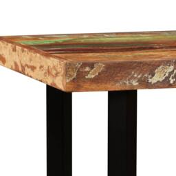 Berkfield Home Bar Table Solid Reclaimed Wood 120x60x107 cm in Brown - Size: 120 x 60 x 107 cm - thumbnail 5