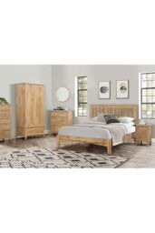 Birlea Hampstead 2 Drawer Bedside Oak in Light Oak - thumbnail 2