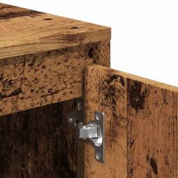 Berkfield Home TV Cabinet Old Wood 120x30x40.5 cm Engineered Wood in Brown - thumbnail 8