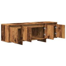 Berkfield Home TV Cabinet Old Wood 120x30x40.5 cm Engineered Wood in Brown - thumbnail 5