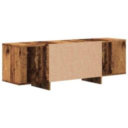 Berkfield Home TV Cabinet Old Wood 120x30x40.5 cm Engineered Wood in Brown - thumbnail 7