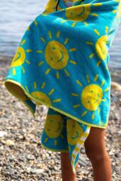 Frugi Lagoon Towel in Blue - thumbnail 3