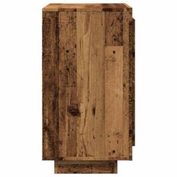 Berkfield Home Sideboard Old Wood 80x40x75 cm Engineered Wood in Brown - Size: 80 x 40 x 75 cm - thumbnail 5