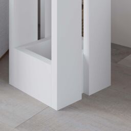 Decortie Tasos' Modern Minimalist Side Table 30cm in White - Size: 1 Pack - thumbnail 4