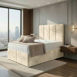 DS Living Harmony Cream Ottoman Bed - Size: Super King - thumbnail 4