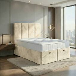 DS Living Harmony Cream Ottoman Bed - Size: Super King - thumbnail 5