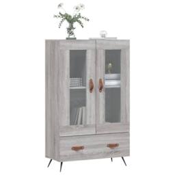Berkfield Home Highboard Grey Sonoma 69.5x31x115 cm Engineered Wood - thumbnail 3