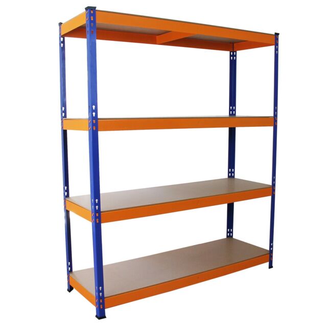 Monstershop Monster Racking S-Rax Warehouse Storage Shelving, Blue/Orange, 150cm in Blue - image 1
