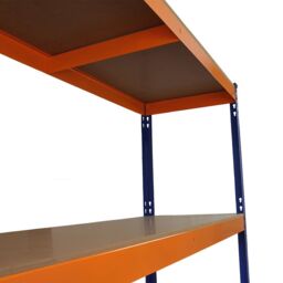 Monstershop Monster Racking S-Rax Warehouse Storage Shelving, Blue/Orange, 150cm in Blue - thumbnail 4