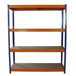 Monstershop Monster Racking S-Rax Warehouse Storage Shelving, Blue/Orange, 150cm in Blue - thumbnail 2