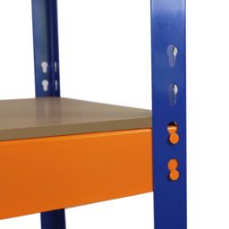 Monstershop Monster Racking S-Rax Warehouse Storage Shelving, Blue/Orange, 150cm in Blue - thumbnail 5
