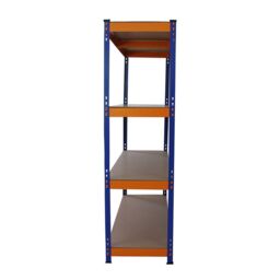 Monstershop Monster Racking S-Rax Warehouse Storage Shelving, Blue/Orange, 150cm in Blue - thumbnail 3