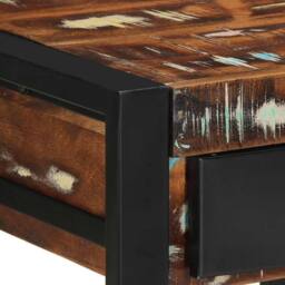 Berkfield Home Side Table Multicolour 40x40x50 cm Solid Wood Reclaimed - Size: 40 x 40 x 50 cm - thumbnail 6