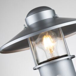 Netlighting Klampenborg Outdoor Pedestal Light Silver IP44 - thumbnail 3