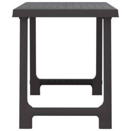 Berkfield Home Camping Table Anthracite 79x56x64 cm PP Wooden Look in Black - Size: 79 x 56 x 64 cm - thumbnail 4