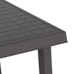 Berkfield Home Camping Table Anthracite 79x56x64 cm PP Wooden Look in Black - Size: 79 x 56 x 64 cm - thumbnail 5