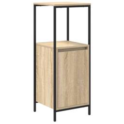 Berkfield Home 3 Piece Bathroom Furniture Set Sonoma Oak Engineered Wood in Light Tan - thumbnail 6