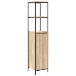Berkfield Home 3 Piece Bathroom Furniture Set Sonoma Oak Engineered Wood in Light Tan - thumbnail 7