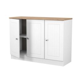 Ready Assembled 2 U Norton 3 Door Sideboard (Ready Assembled) in White - Size: Large - thumbnail 5