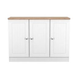 Ready Assembled 2 U Norton 3 Door Sideboard (Ready Assembled) in White - Size: Large