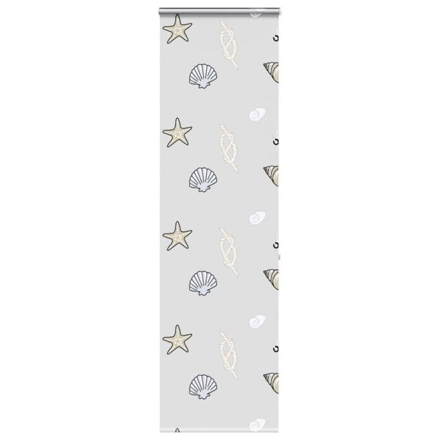 Berkfield Home Shower Roller Blind with Cassette 70x240 cm Fabric Width 66 cm in Black - image 1