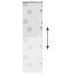 Berkfield Home Shower Roller Blind with Cassette 70x240 cm Fabric Width 66 cm in Black - thumbnail 5