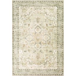Livabliss Erin-Traditional Green Grey Cream Brown Traditional Boho Living Dining Rug in Blue - Size: 200 cm x 275 cm - thumbnail 2