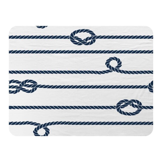 Benjamin Tate Design Rope Blanket in Natural - Size: 120 cm x 150 cm - image 1