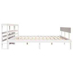 Berkfield Home Bed Frame without Mattress White 180x200 cm Super King Solid Wood Pine - thumbnail 5