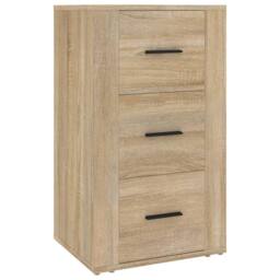 Berkfield Home Sideboard Sonoma Oak 40x33x70 cm Engineered Wood in Beige - Size: 40 x 33 x 70 cm - thumbnail 1
