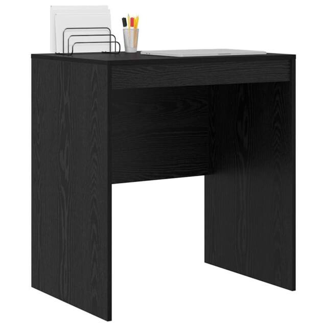 Berkfield Home Modern Writing Desk Black oak Engineered wood 70 x 50 x 76 cm Durable - image 1