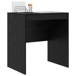 Berkfield Home Modern Writing Desk Black oak Engineered wood 70 x 50 x 76 cm Durable - thumbnail 1