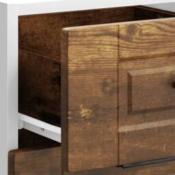 Berkfield Home Kitchen Base Cabinet Porto Smoked Oak Engineered Wood in Brown - thumbnail 9