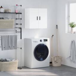 Berkfield Home Wall Cabinet White 60x31x60 cm Engineered Wood - Size: 60 x 31 x 60 cm - thumbnail 2