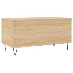 Berkfield Home Coffee Table Sonoma Oak 90x44.5x45 cm Engineered Wood in Brown - thumbnail 5