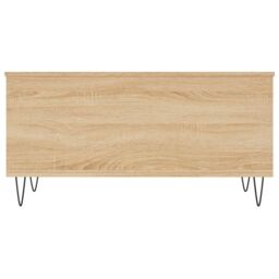 Berkfield Home Coffee Table Sonoma Oak 90x44.5x45 cm Engineered Wood in Brown - thumbnail 6